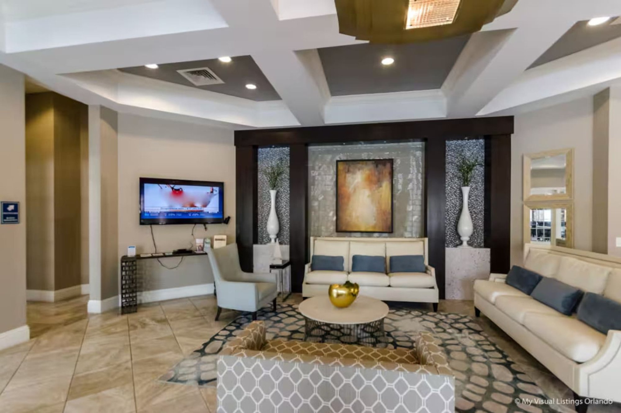 Lounge inside the Solterra clubhouse
